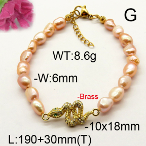 Fashion Brass Bracelet  F6B300547vhmv-J111