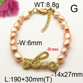 Fashion Brass Bracelet  F6B300548vhmv-J111