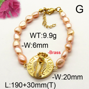 Fashion Brass Bracelet  F6B300549vhmv-J111