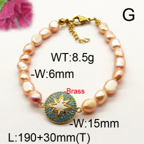 Fashion Brass Bracelet  F6B300554vhnv-J111