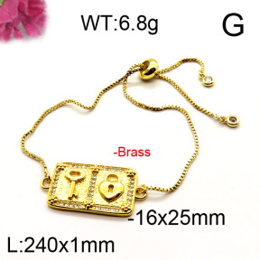 Fashion Brass Bracelet  F6B404344vbpb-J111