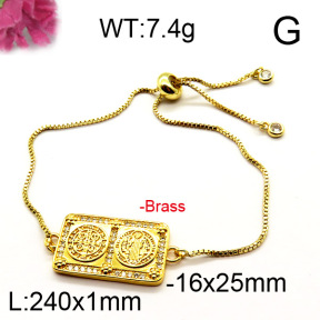Fashion Brass Bracelet  F6B404345vbpb-J111