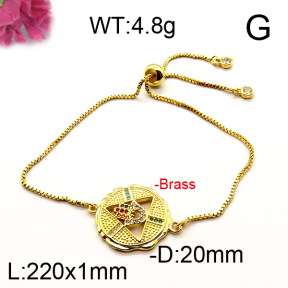 Fashion Brass Bracelet  F6B404346bhva-J111