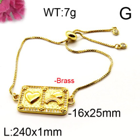 Fashion Brass Bracelet  F6B404348vbpb-J111