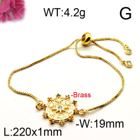 Fashion Brass Bracelet  F6B404350vbpb-J111