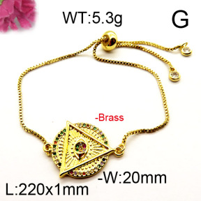 Fashion Brass Bracelet  F6B404351bhva-J111