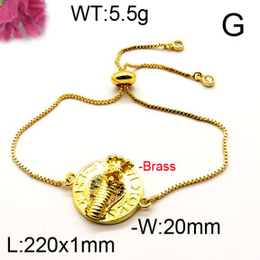 Fashion Brass Bracelet  F6B404354bhva-J111