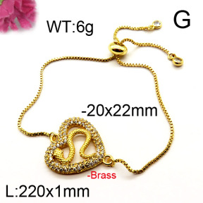 Fashion Brass Bracelet  F6B404357vhha-J111