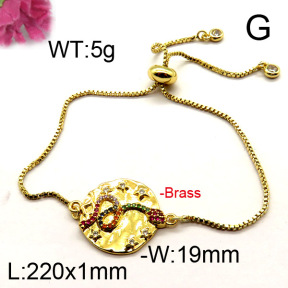 Fashion Brass Bracelet  F6B404364bhva-J111