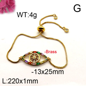 Fashion Brass Bracelet  F6B404365vbpb-J111