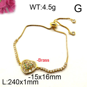 Fashion Brass Bracelet  F6B404379vhha-J111