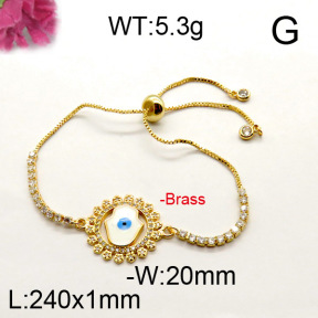 Fashion Brass Bracelet  F6B404388bhia-J111