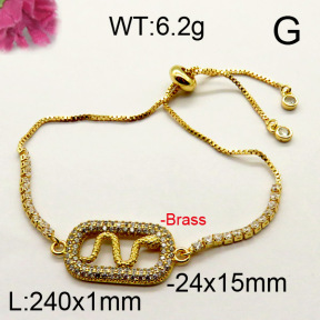 Fashion Brass Bracelet  F6B404396bhia-J111