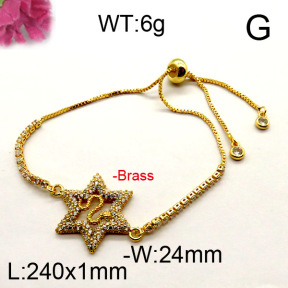 Fashion Brass Bracelet  F6B404397bhia-J111