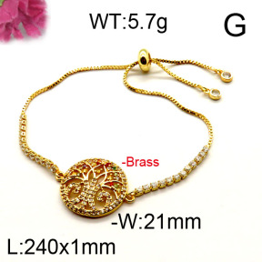 Fashion Brass Bracelet  F6B404399vhha-J111