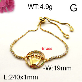 Fashion Brass Bracelet  F6B404412vhha-J111