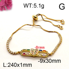 Fashion Brass Bracelet  F6B404414ahjb-J111
