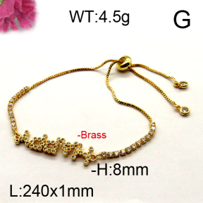 Fashion Brass Bracelet  F6B404420vhha-J111