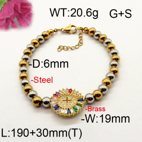 Fashion Brass Bracelet  F6B404425ahpv-J111