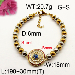 Fashion Brass Bracelet  F6B404426ahpv-J111