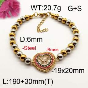 Fashion Brass Bracelet  F6B404427ahpv-J111