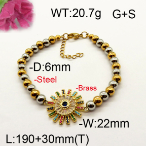 Fashion Brass Bracelet  F6B404429ahpv-J111