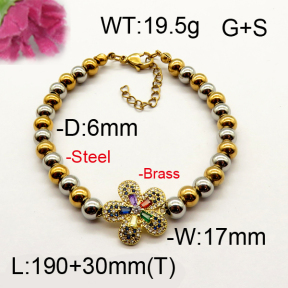 Fashion Brass Bracelet  F6B404432vhnv-J111