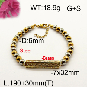 Fashion Brass Bracelet  F6B404433vhnv-J111