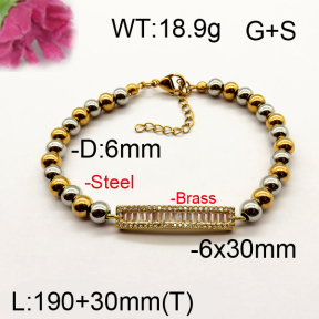 Fashion Brass Bracelet  F6B404434vhnv-J111