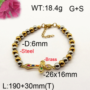 Fashion Brass Bracelet  F6B404437vhnv-J111