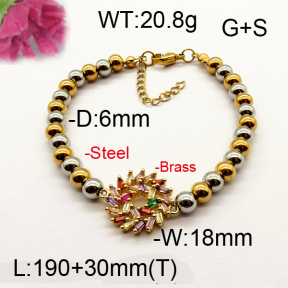 Fashion Brass Bracelet  F6B404441vhnv-J111