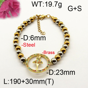 Fashion Brass Bracelet  F6B404443vhnv-J111
