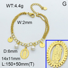 SS Bracelet  3B3002558bbov-350