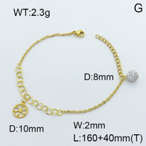SS Bracelet  3B4002513vbmb-350