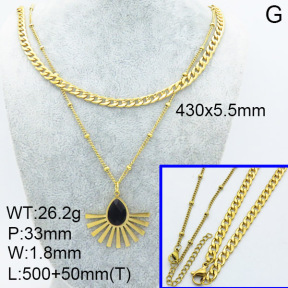 SS Necklace  3N4001964vhkb-908