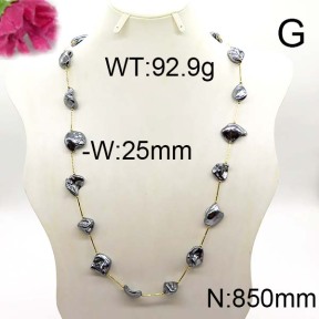 Fashion Brass Necklace  F6N300169vila-J123