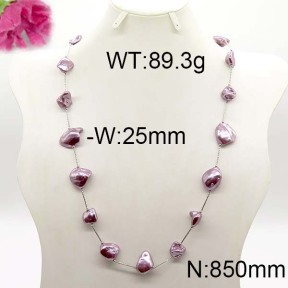 Fashion Brass Necklace  F6N300174vila-J123