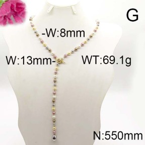 Fashion Brass Necklace  F6N300196albv-J123