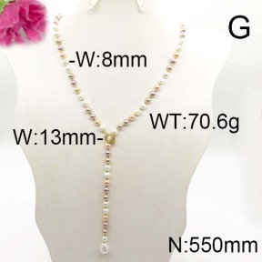 Fashion Brass Necklace  F6N300198albv-J123