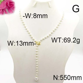 Fashion Brass Necklace  F6N300200albv-J123