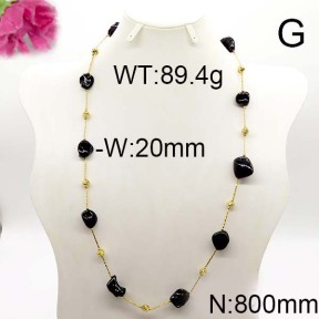 Fashion Brass Necklace  F6N300220vila-J123