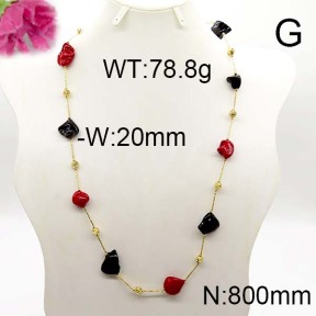 Fashion Brass Necklace  F6N300221vila-J123