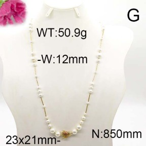 Fashion Brass Necklace  F6N300228akoa-J123