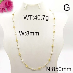 Fashion Brass Necklace  F6N300232vila-J123
