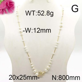 Fashion Brass Necklace  F6N300234akoa-J123