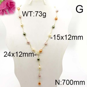 Fashion Brass Necklace  F6N300237blla-J123