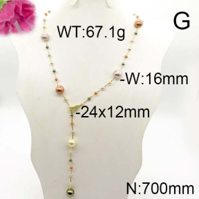 Fashion Brass Necklace  F6N300239vkla-J123