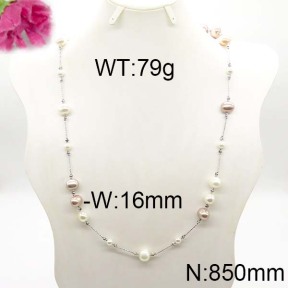 Fashion Brass Necklace  F6N300252alia-J123