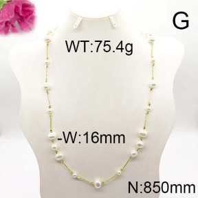 Fashion Brass Necklace  F6N300253alia-J123
