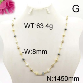 Fashion Brass Necklace  F6N300260vkla-J123